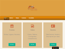 Tablet Screenshot of giselacentrodedanza.com